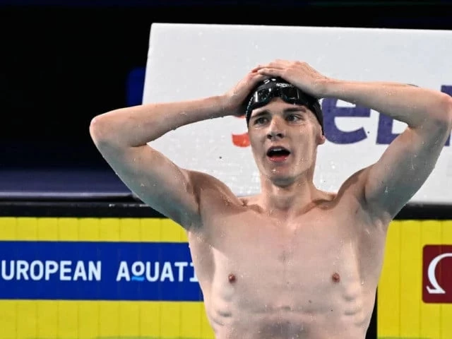 Leon Marchand speaks about Japanese swimming rivals ahead of LA 2028