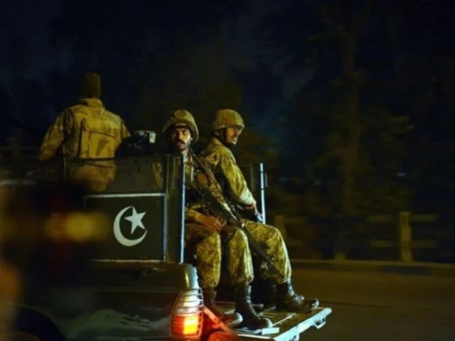 Security forces operation against terrorists in Mastung Balochistan