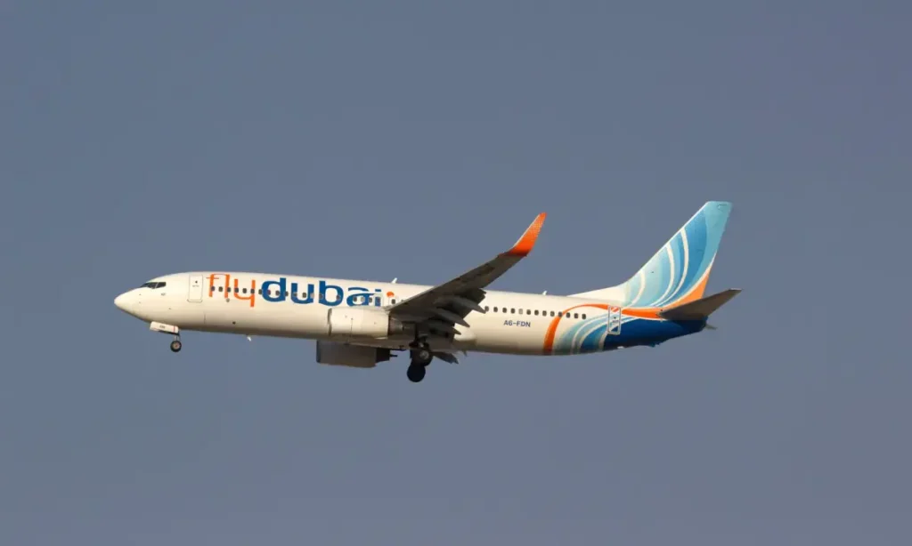 Passengers from a Flydubai flight arrive at Tel Aviv airport after an emergency diversion to Saudi Arabia.