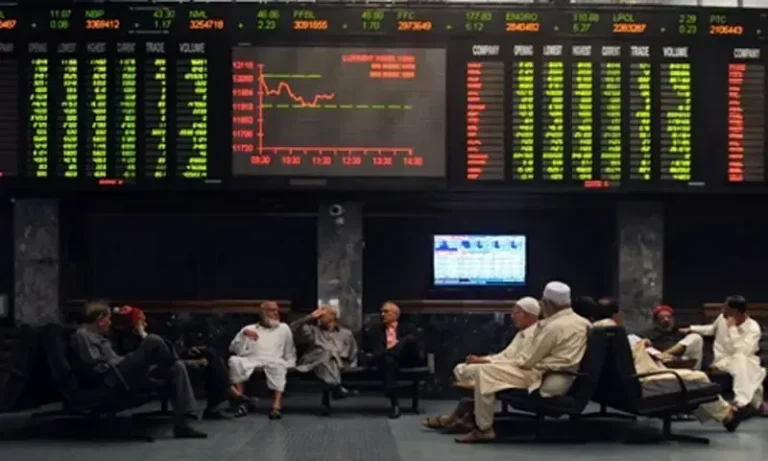 Pakistan Stock Exchange KSE-100 index falls amid market pressure