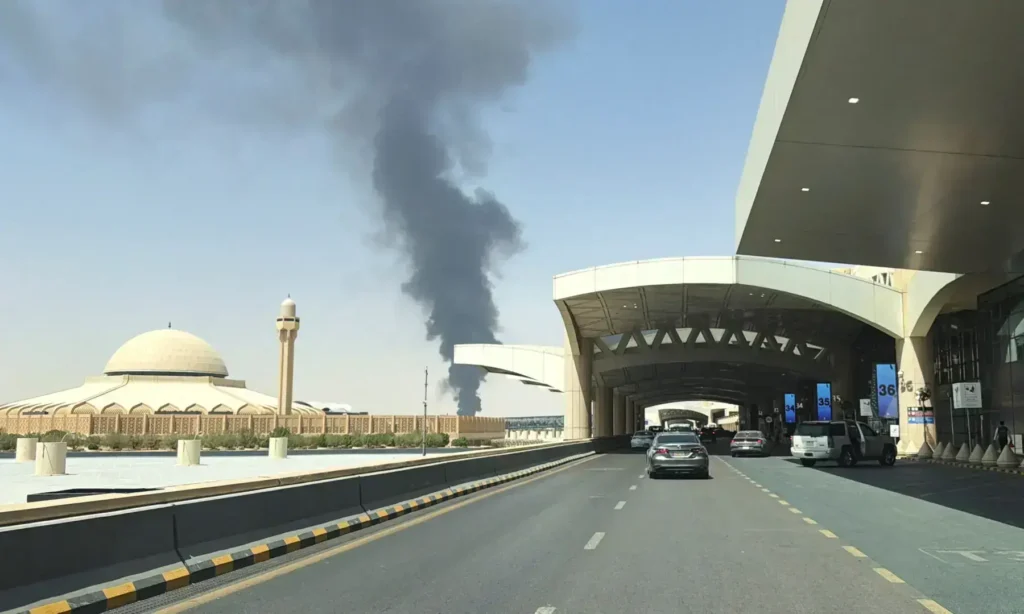 King Khalid International Airport in Riyadh targeted during Houthi attacks on Saudi Arabia