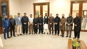 Engineer Anwar Ali announces the Al-Sayed University project in Karachi.