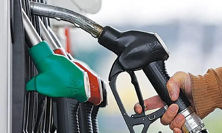 Petrol station in Pakistan as the government announces revised fuel prices for October.