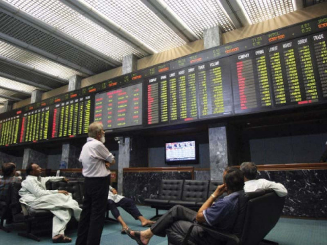 Pakistan Stock Exchange market update showing the KSE-100 Index at 166,130.38 points during trading on October 20, 2026