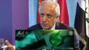 1. Pakistan’s Ministry of Information and Broadcasting rejects allegations made by former US envoy Zalmay Khalilzad.