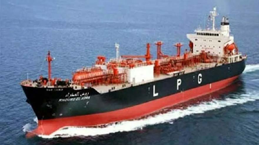 LPG vessels delivering liquefied petroleum gas to terminals at Port Qasim in Pakistan.