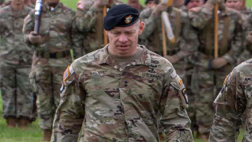 1. US Army Lt. Gen. Brett Sylvia, whose removal from the Joint Staff is linked to an alleged classified information leak investigation.