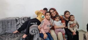 SKT Welfare humanitarian delegation supporting displaced Palestinians during a mission in Jordan.