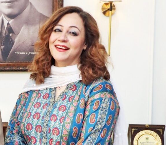 Nazish Khan, founder and CEO of Nazish Apparels, discussing business growth, innovation and Pakistan’s fashion industry.