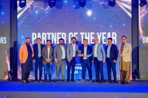 - DWP Technologies representatives at the Cisco Partner Awards ceremony in Karachi, where the company won four awards.