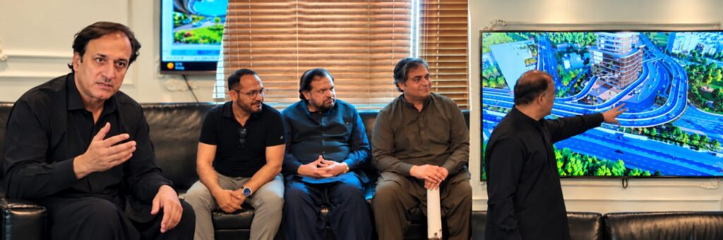 CBD Punjab CEO Imran Amin chairs a development progress review meeting at NSIT City