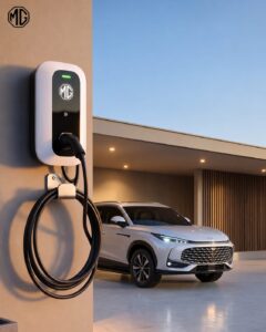 1. MG HS Super Hybrid featured in MG Motor Pakistan’s home charger customer campaign.