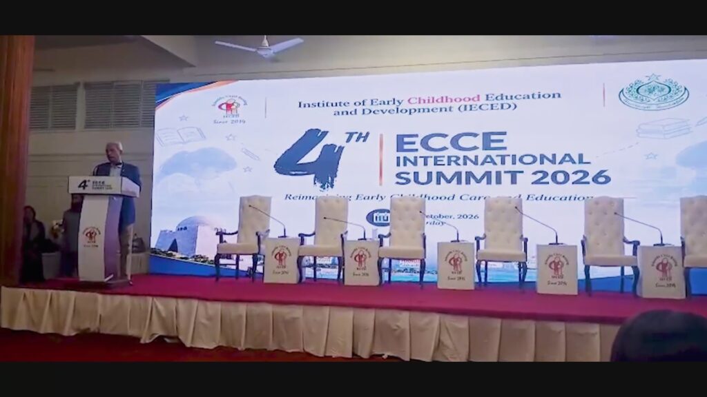Sindh Governor Nehal Hashmi at ECCE International Summit 2026