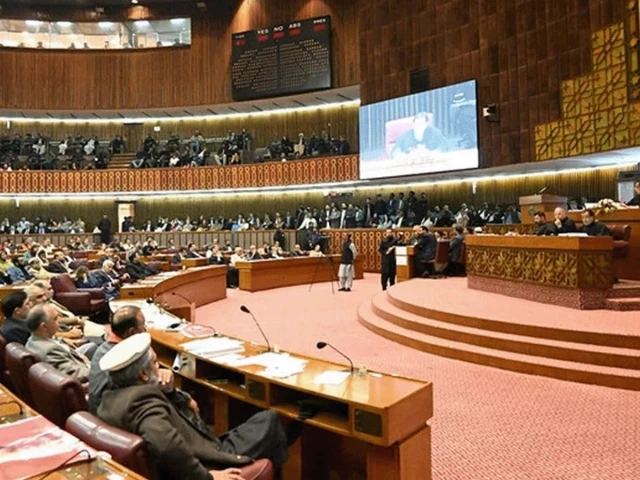 Joint sitting of Pakistan’s parliament debating the K-P emergency and governor’s rule resolutions
