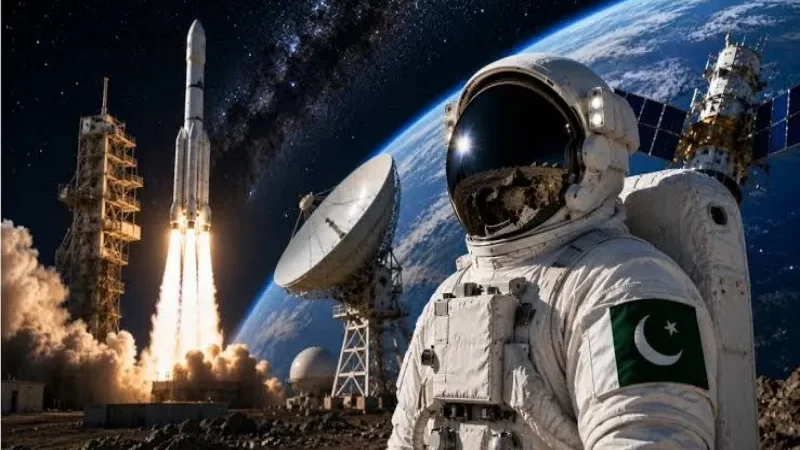 Ahsan Iqbal announces Pakistan’s first astronaut mission and plans for a moon landing by 2035.