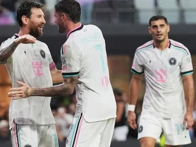 Lionel Messi in action for Inter Miami during an MLS match against New York City FC